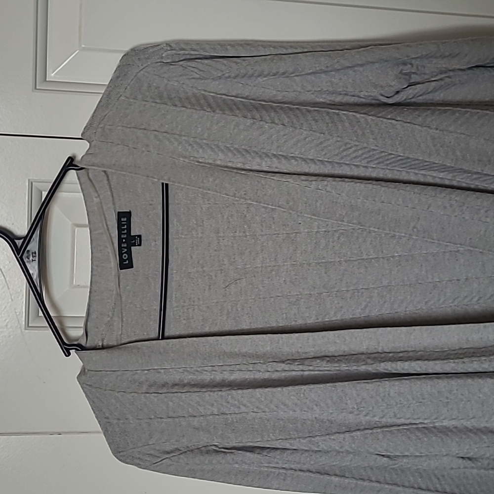 Love EllieOlla Herringbone Knit Cardigan Size Large - Picture 3 of 7